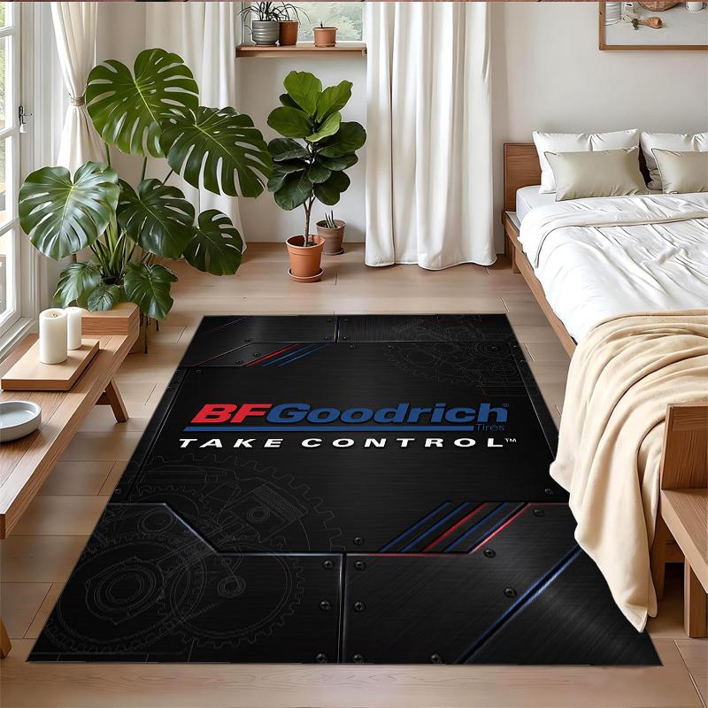BFGoodrich Print Crystal Velvet Plush Rug Wear?Resistant Anti?Slip Floor Mat For Indoor Household Decoration