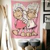 Jolly Logan Wall Tapestry Aesthetic Wall Hanging Printed Fabric Blanket Decorative Tapestries for Bedroom Living Room Home Decor