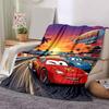 1pc Mcqueen Flannel Blanket Soft Warm Throw Blanket for Bedroom Living Room Bed Travel Camping Picnic Gift. M730058