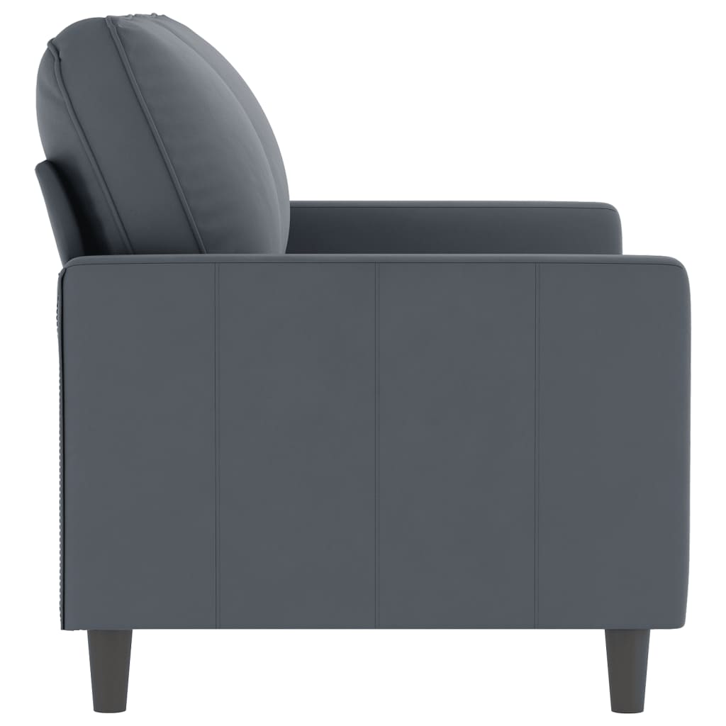 2 Seater Sofa Dark Grey 120 Cm Velvet