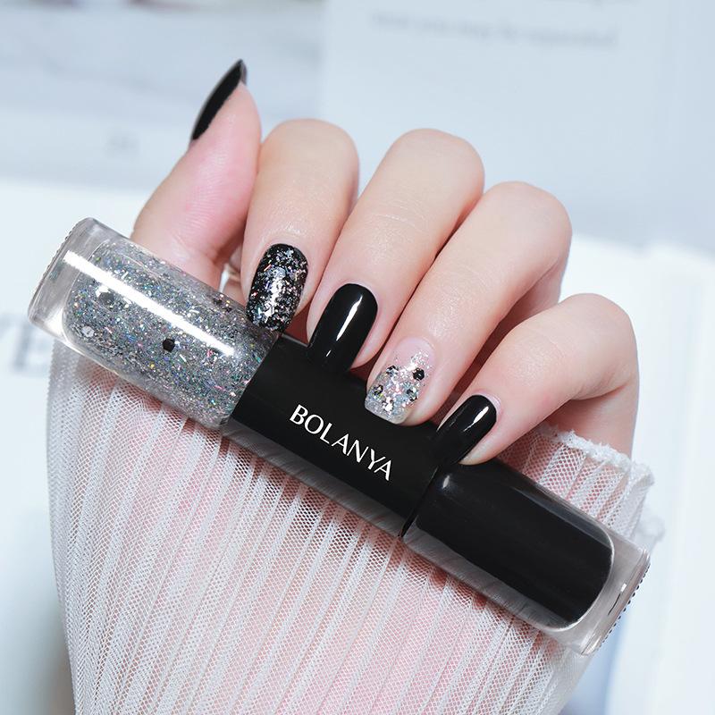 2-in-1-Nagellack mit zwei Enden, auf Ölbasis, schnelltrocknend, keine UV-Lampe erforderlich, lang anhaltender, splitterfester Nagellack