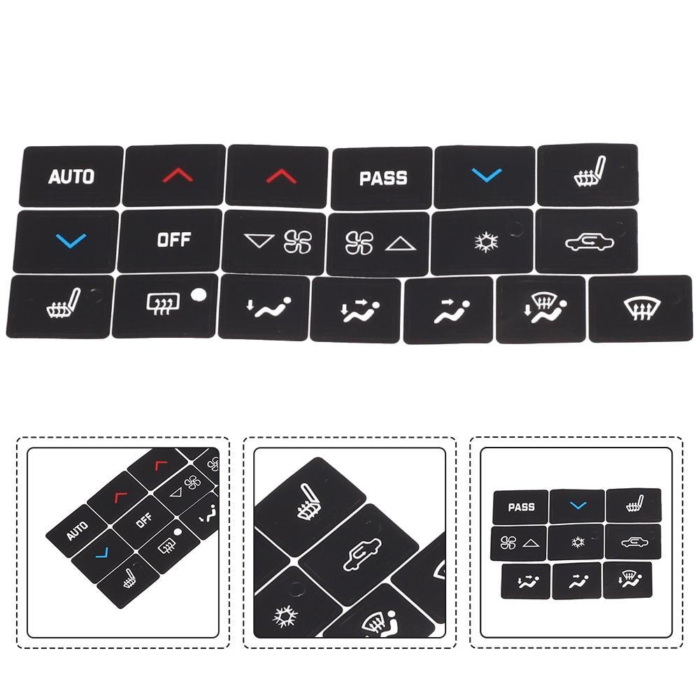 Brand New Sticker Interior 1pc A/C Black Decal Sticker High Grade Vinyl