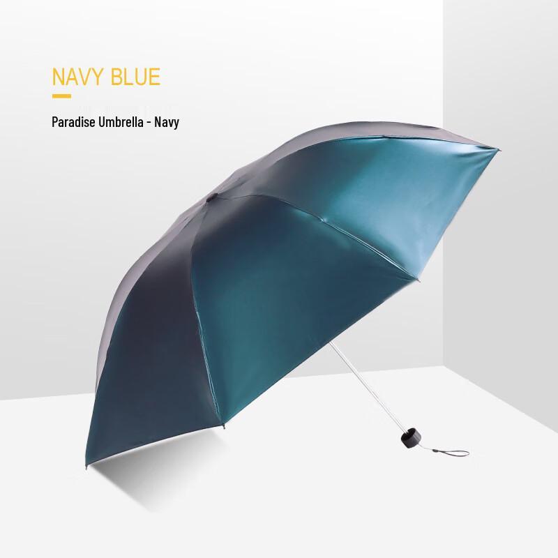 Paradise Black Coated UV Protection Folding Umbrella