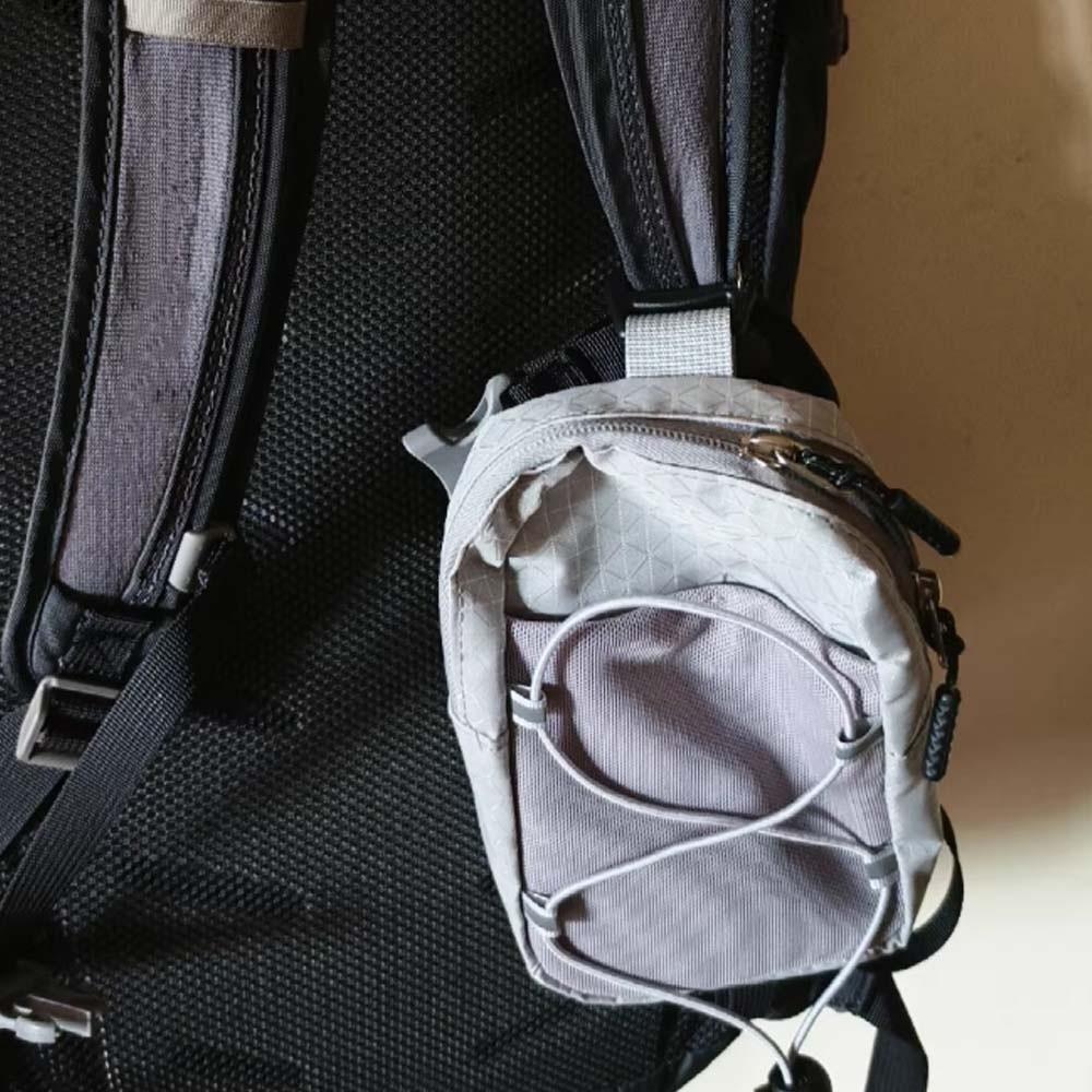 Polyester Bergsteiger-Zubehörbeutel Rucksackbefestigung Tragbare Handytasche Damen