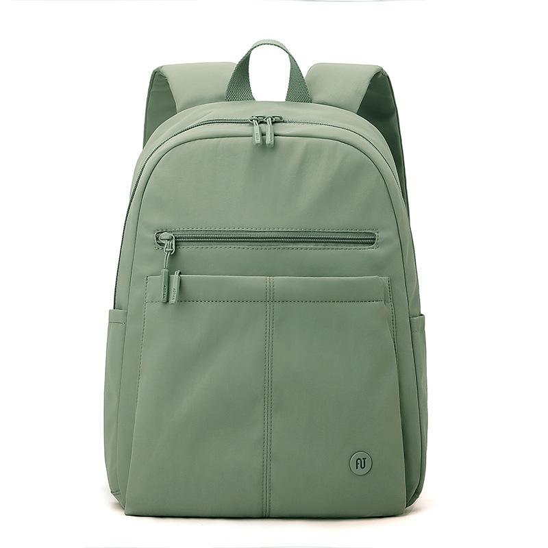 Solid Color Women Backpack Outdoor Student Schoolbag Travel Bag