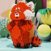 Turning Red Micro Mattoncini Fai da Te Modello Mei Piccolo Panda Disney Figure Mattoncini Diamante Giocattoli per Bambini Per Regalo di Natale
