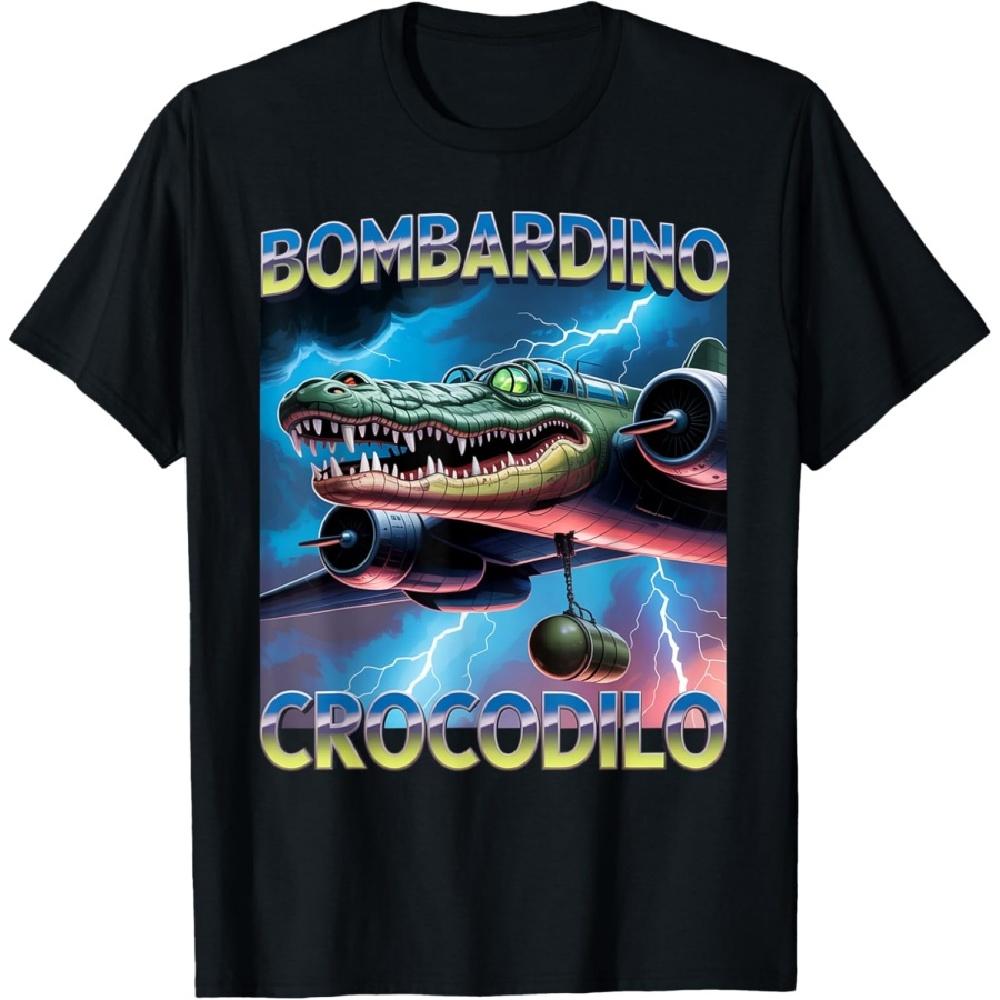 

Bombardino Crocodilo - Italian Brainrot Meme Bombardino T-Shirt(1) XXXXXL чорний