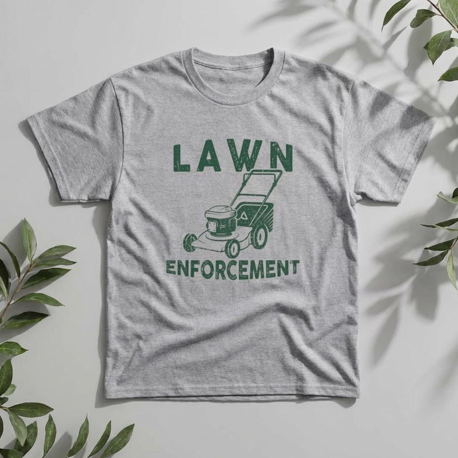 Lawn Enforcement Shirt, Funny Lawn Care Tee, Gardener Gift, Grass Master, Yard Work Apparel 4XL