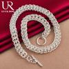 925 Sterling Silver Multi Circle Necklace Fashionable Wedding Jewelry