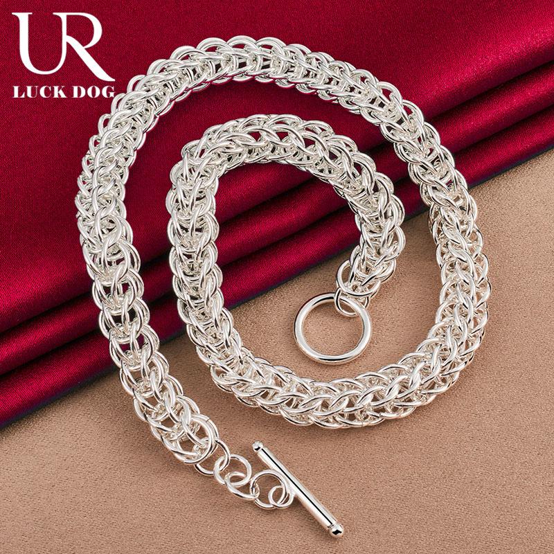 925 Sterling Silver Multi Circle Necklace Fashionable Wedding Jewelry