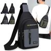 Nylon brystveske for menn Multifunksjonell Casual Fashion Trend Skulderveske for utendørssport Allsidig Crossbody-veske