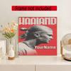 Haaland Customize Your Name Diamond Painting Round Diamond Diy Frameless Holiday Artwork Suitable For Home Office Wall Decoration