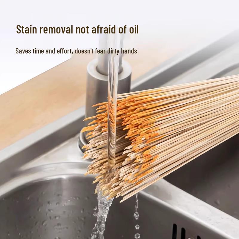 Old-Fashioned Bamboo Pot Brush - Kitchen Cleaning Essential with Newcomer Discount