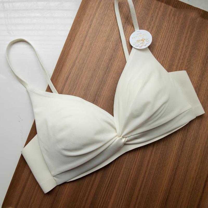 

Женский летний бюстгальтер с треугольными чашками из шелка Mulberry — без косточек, легкий и поддерживающий для маленькой груди