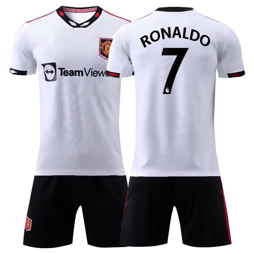 Man Utd Away Football Jersey No.7 Ronaldo Men Fan Sport Uniform S