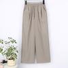 Women's High Rise Wide Leg Pants Straight Leg Cargo Pants Thin Quick Dry Solid Drawstring Casual Summer Trousers