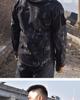Men's Tactical Outdoor Camouflage Soft Shell Jacket - Windproof Waterproof Fleece Coat for Mountaineering