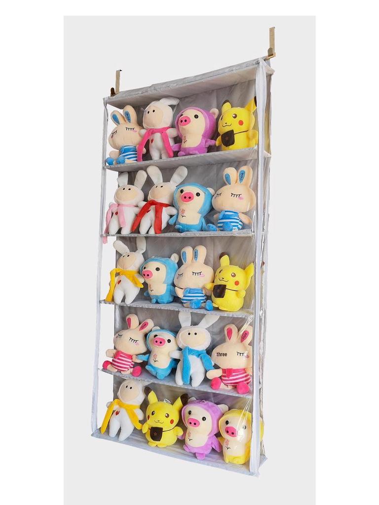 Plush Doll Hanging Storage Bag: Moisture & Dust-Proof Door & Wall Organizer