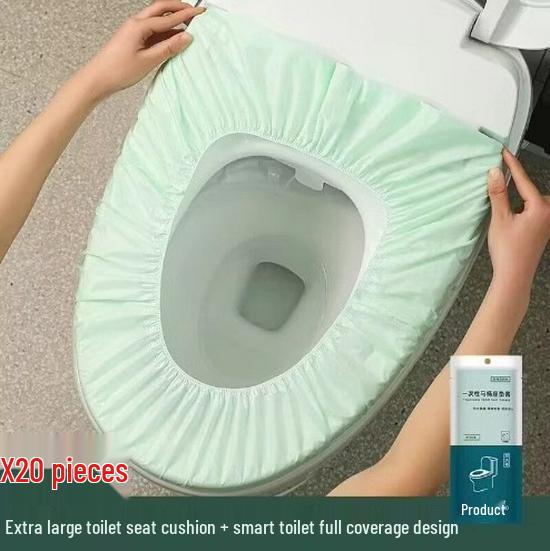 15-Pack Disposable Maternity Toilet Seat Covers - Anti-Dirty Travel Pads