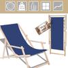 SPRINGOS® Garden Sun Lounger Folding Wooden Sun Lounger With Armrests