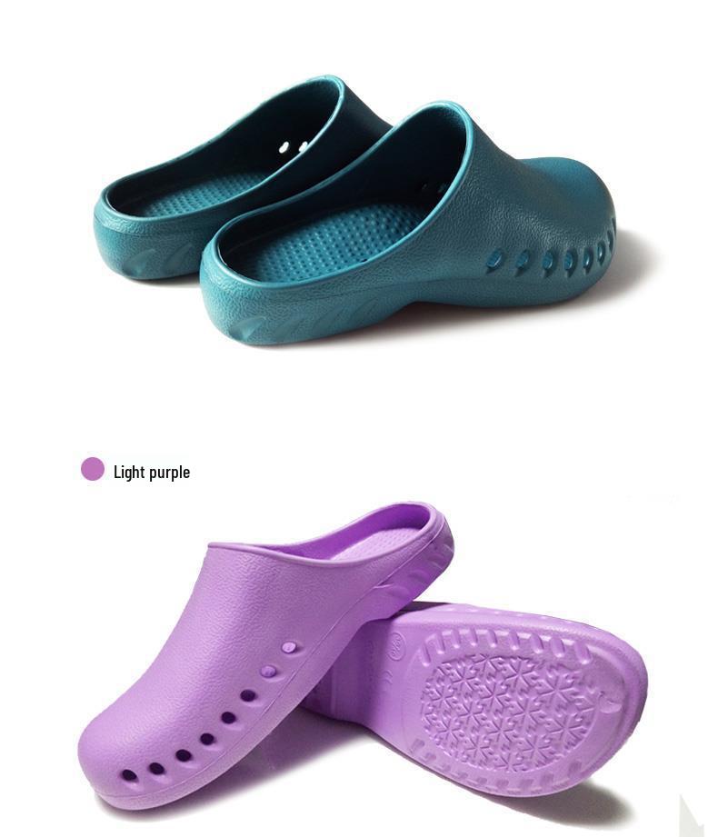 Non-Slip Closed Toe Surgical Slippers: Lab & Operating Room Protective Footwear for Nurses