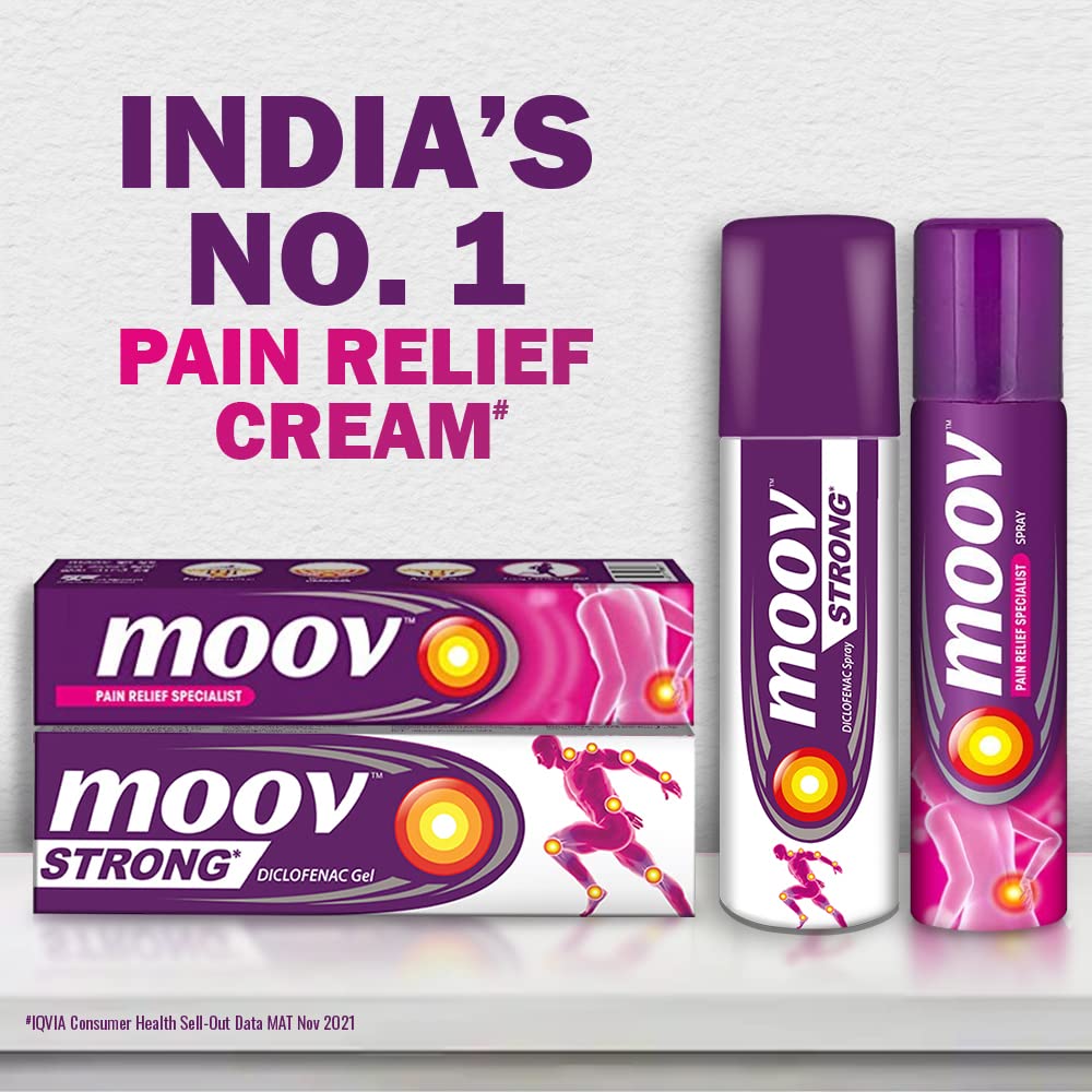 Moov Fast Pain Relief Spray - 50g | Suitable for Back Pain, Muscle Pain, Joint Pain, Knee Pain