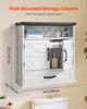 Bathroom Wall Cabinet, 2 Doors & Adjustable Shelf, Over the Toilet Storage Medicine Cabinet Wall Mounted, Hanging Organizer with Drawer & Open