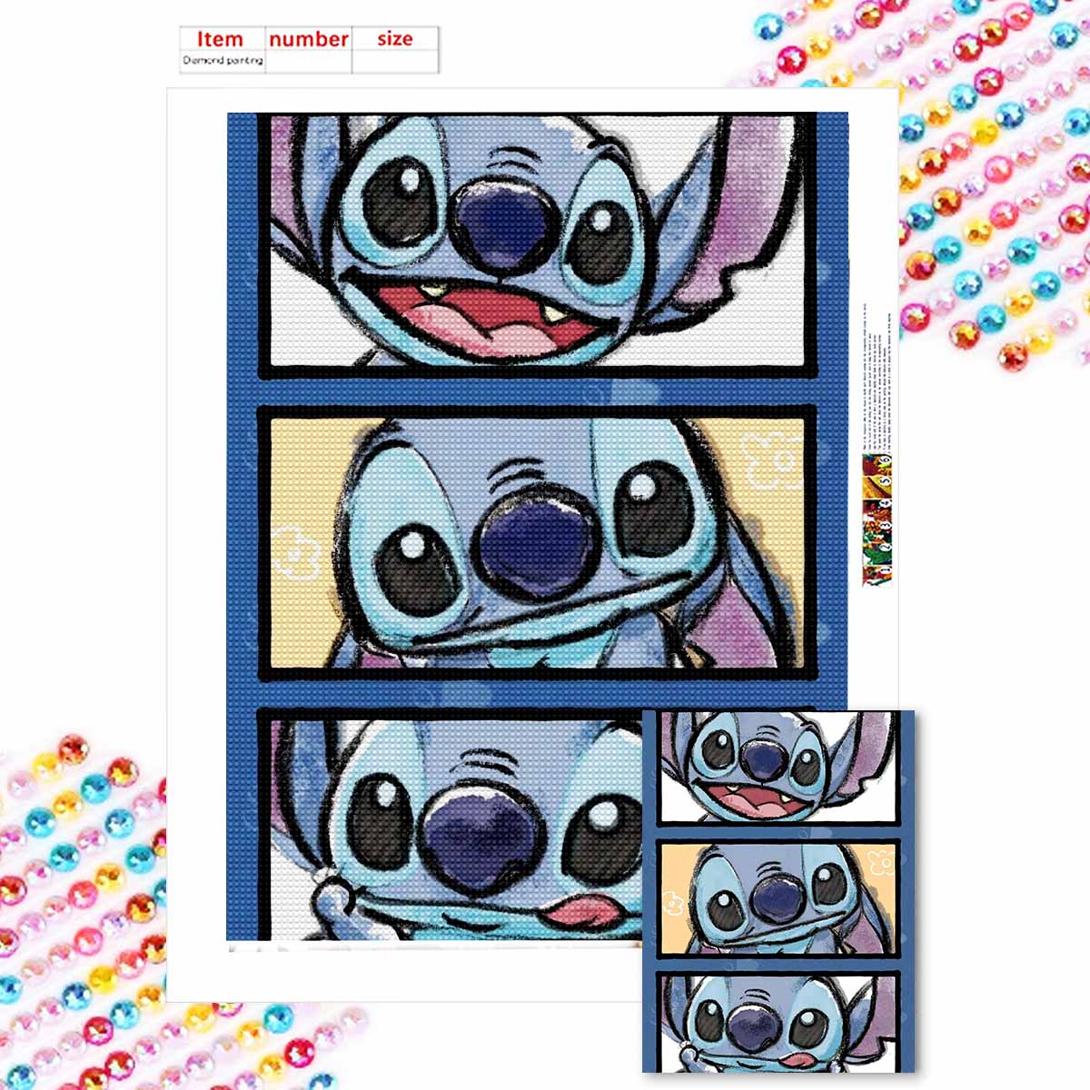 

DIY Diamond Painting Curious Stitch Cross Stitch Kit Mosaic Art Diamond Painting Full Circle Diamond Home Decoration Round 20x30cm