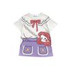 Summer Girls Cartoon Princess Dress Baby Short Sleeve T Shirt Dress Cute Printed Tutu Skirt