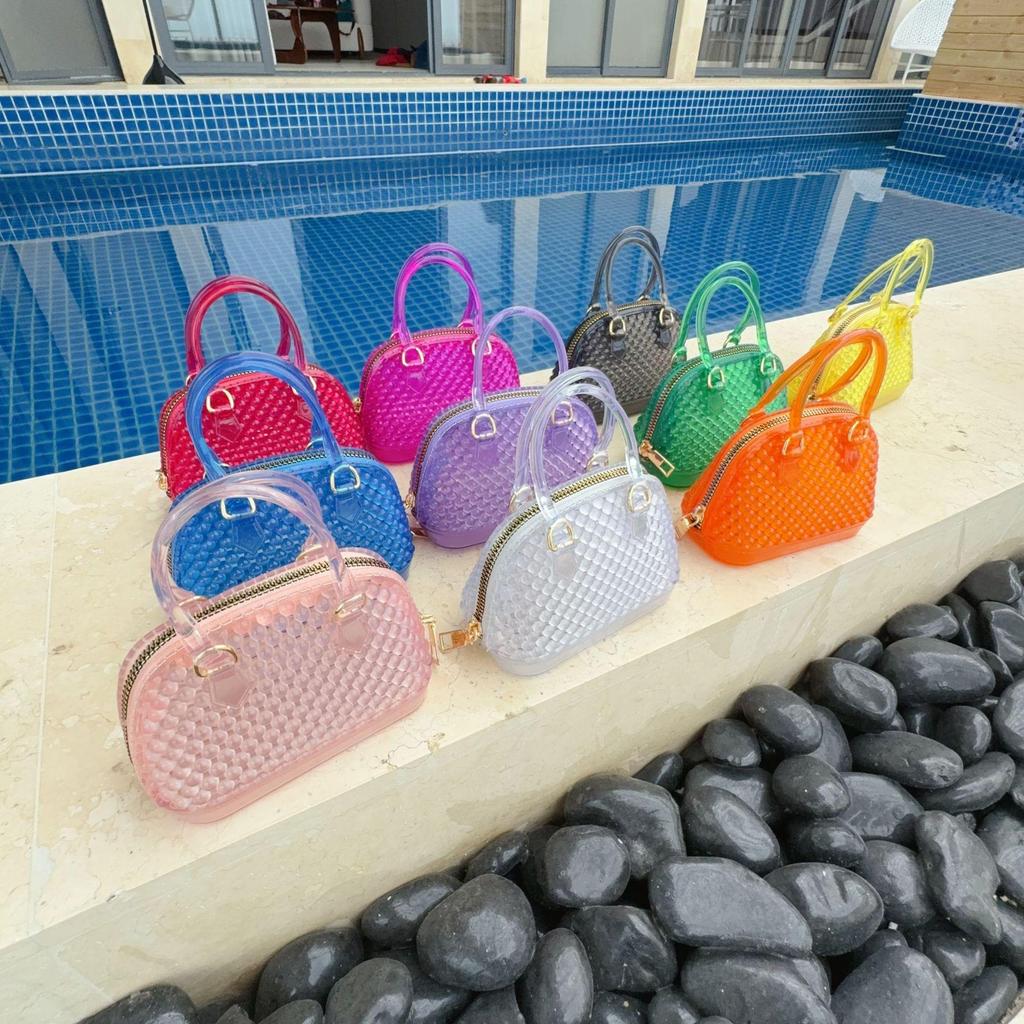Fashionable Mini Shell Pearl Jelly Chain Crossbody PVC Material girls Shoulder Bag Stylish Summer Handbag from Mainland China