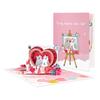 Papierskulptur Pop-Up Valentinstagskarten Romantische Hochzeitssegenskarte Geschenk für Paare