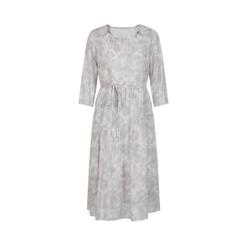 JIUZI ANNACO 2025 Summer 100% Mulberry Silk Elegant Dress