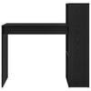 Desk with Shelf Black Oak Effect 108 x 55 x 103.5 cm