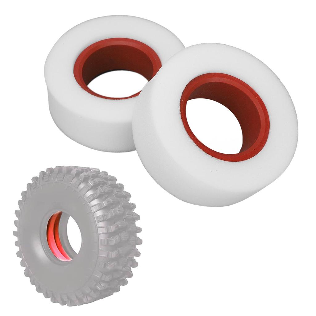 2pcs RC Tire Foam Dual Stage Soft Foam Inserts Replacement Accessory for 2.2 Inch Tires 1Celsius10 1Celsius8 RC Crawler