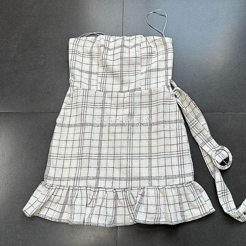 Yan Zi Export Day + Classic Style Tube Top Mini Tube Top Dress Ruffles Exquisite Refined Grace Dinner Suit