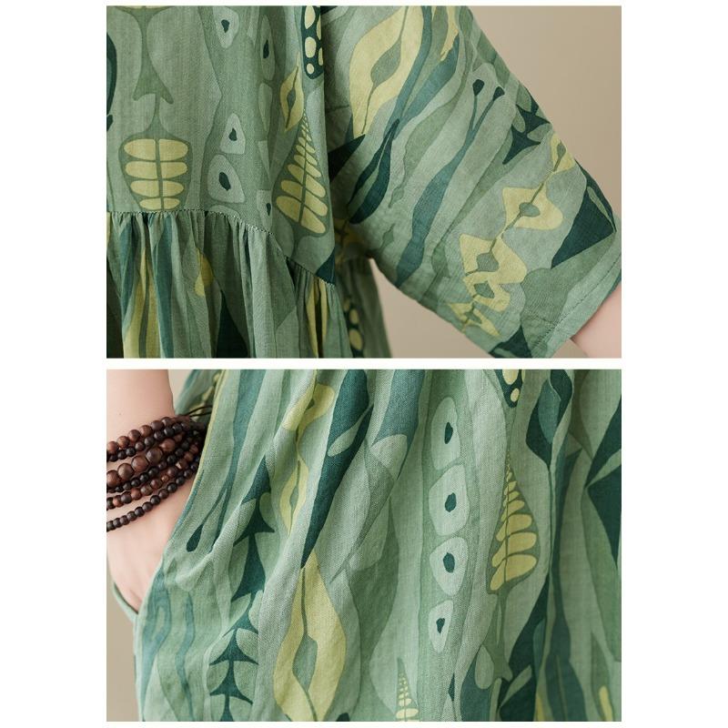 DIMANAF New 2026 Summer Beach Women Plus Size Lady Long Dress Loose Oversize Maxi Floral Print Cotton