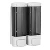 Double Soap Dispenser Drip Proof Wall Mounted Gel Hand Soap Dispenser for Bathroom 320mlx2