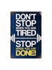 Vintage Gym Motivational Metal Sign 8x12 Inch Home Wall Decor