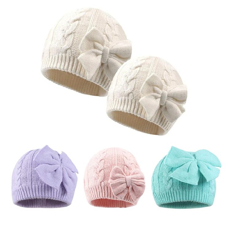 Beanie Hat for Winter with Feminine Design Caps Knitted for Outdoor Hiking