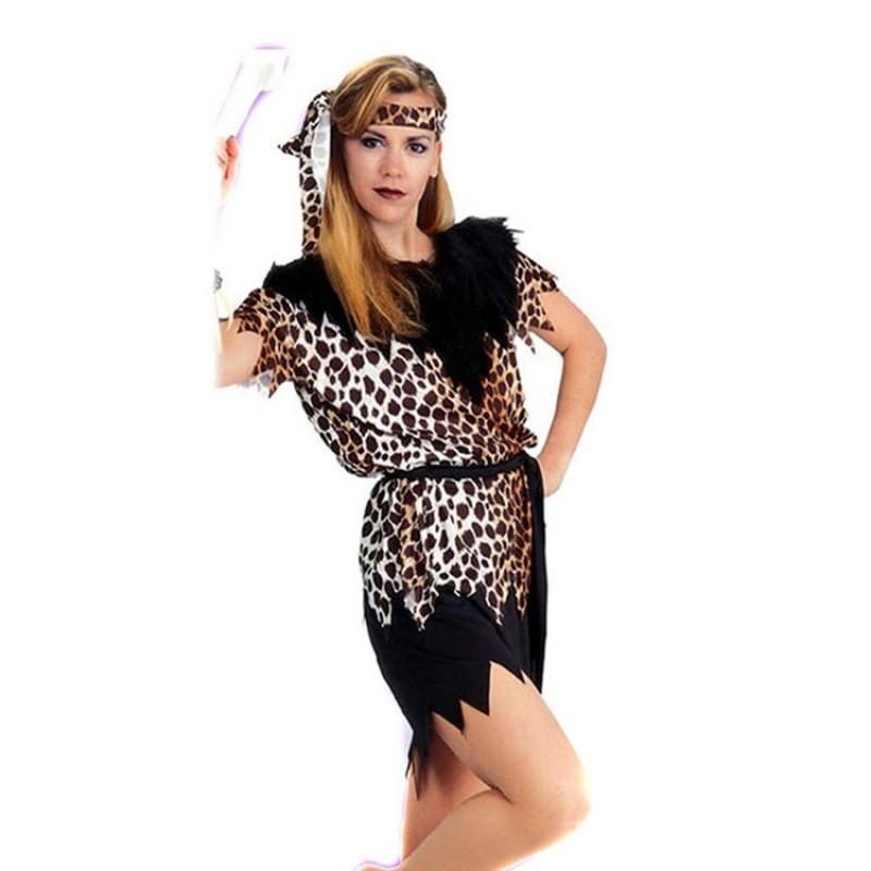 

Stylish Leopard Print Primitive Cosplay Costume Perfect For Stage Shows And Gatherings
