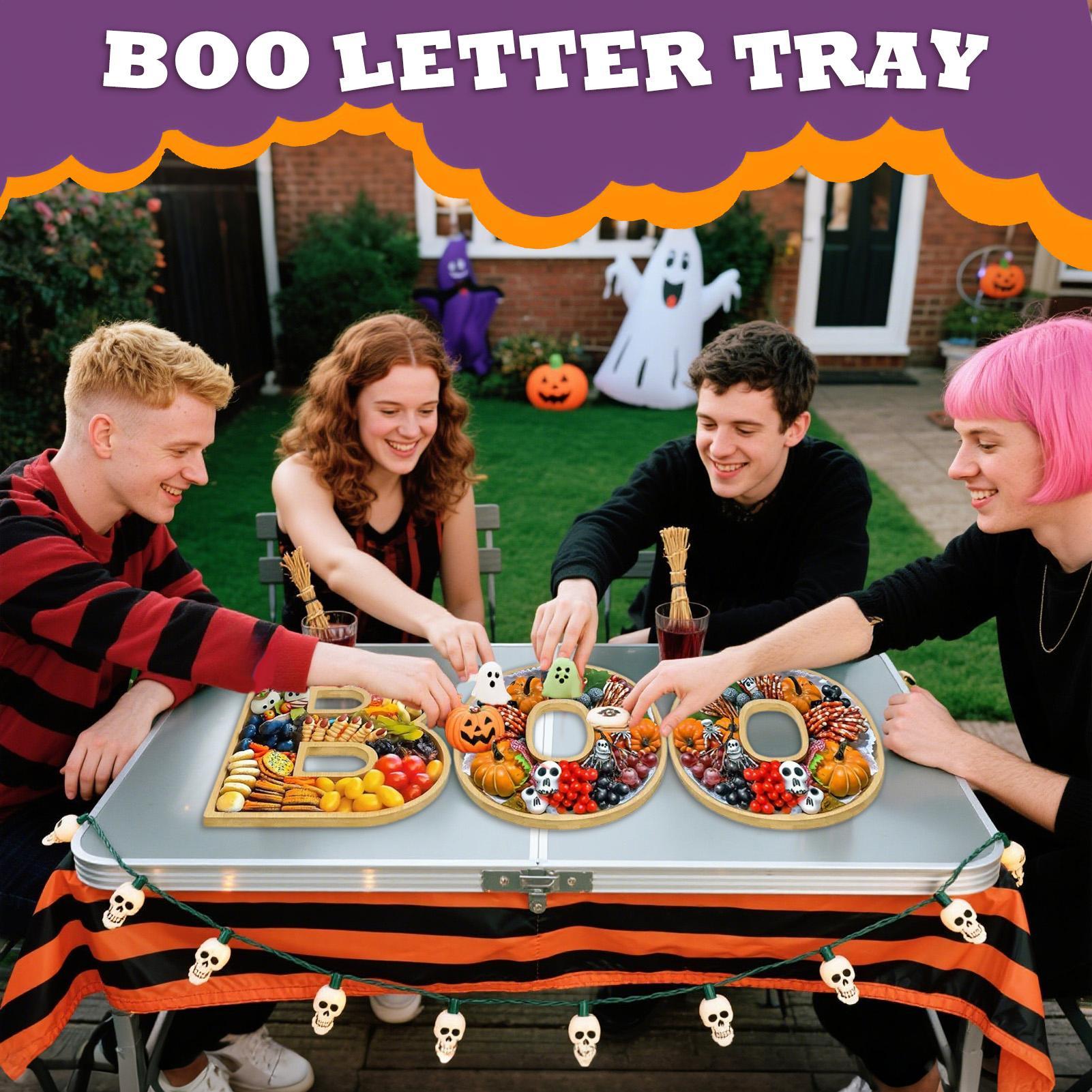 

Halloween Cheese Board Boo Charcuterie Boards Food Tray Set Wooden Party Supplies Halloween Decorations For Fall Food Dessert China Mainland