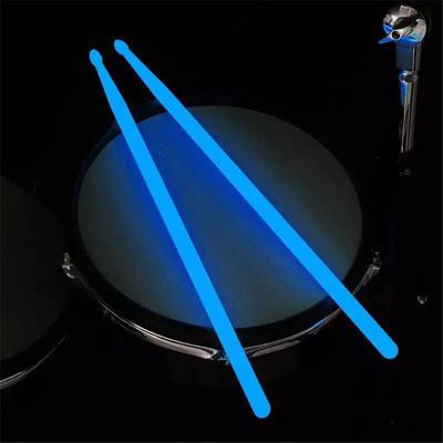 2025 New 1 Pair 5A Luminous Drum Stick Nylon Fluorescent Drumsticks Glow In The Dark Bright Light Musical Instruments