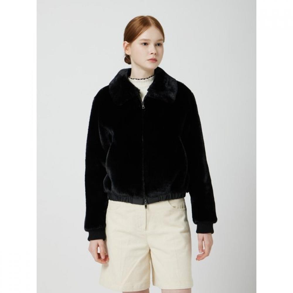 Cc Collect. Zip Up Fur Jacket C254psj311