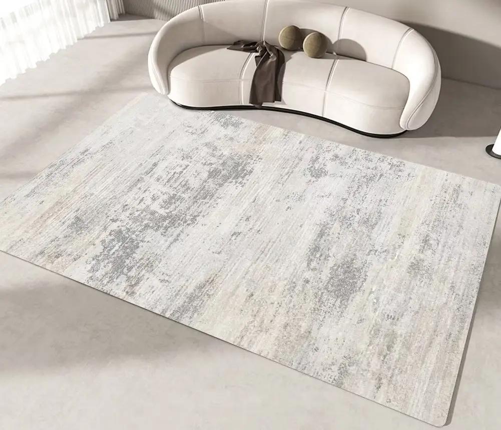 Minimalism Solid Color Carpet Japanese Style Beige Carpets for Living Room Bedroom Cloakroom Foot Mat Hall Sofa Area Large Rug