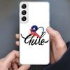 Chile Flag Phone Case For Samsung Galaxy S25 S24 S23 S22 Ultra S21 S20 FE S10 Plus S10E + S25U Soft Cover Shell