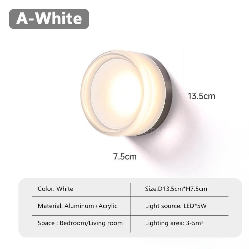 

Современные светодиодные настенные лампы в стиле минимализма с подсветкой в виде картофельных чипсов для спальни, прикроватной тумбочки, кабинета, коридора, сундука, магазина, светильников для гостиниц Warm White