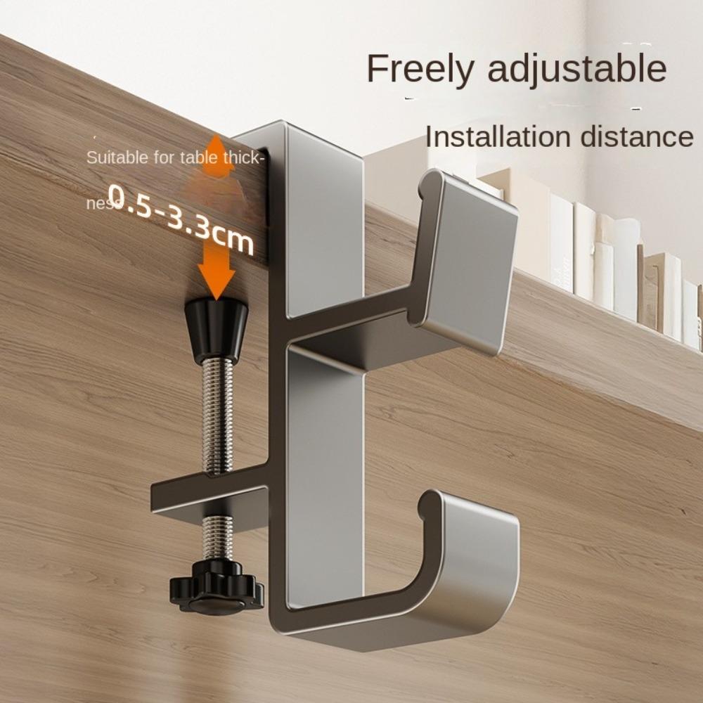 Punch-free Hanging Bag Hook Portable Handbag Rack New Desk Side Holder  Table
