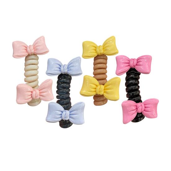 4Pcs Women Hair Ropes Non-Damaging Spiral Hairbands Reusable Non-Slip Ponytail Holders Hair Accessories