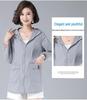 Plus Size Women's Mid-Length UV Protection Summer Coat (80-200 jin)