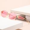 New Oval Metal-framed Sunglasses Are Fashionable, Fresh And Uv-resistant, Unisex Glasses 2426
